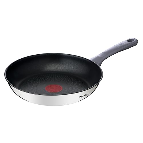 Tefal Daily Cook - Sartén de 24 cm, Apto inducción, antiadherente, revestimiento titanio, Thermo-signal,apto lavavajillas ...