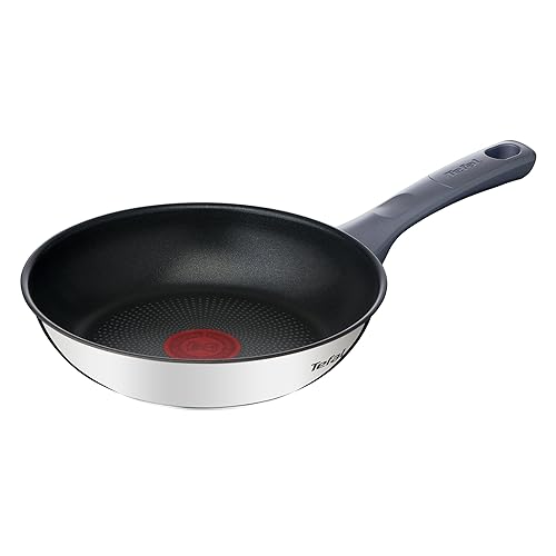 Tefal Daily Cook - Sartén de 20 cm, Apto inducción, antiadherente, revestimiento titanio, Thermo-signal, apto lavavajillas...
