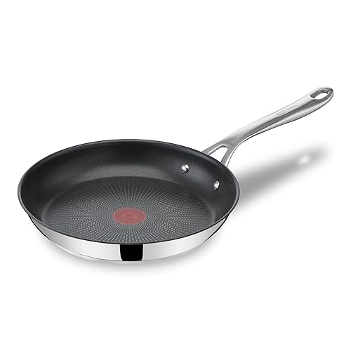 Tefal Jamie Oliver - Sartén 24 cm, Apto inducción, antiadherente, revestimiento titanio, Thermo-signal, apto lavavajillas ...