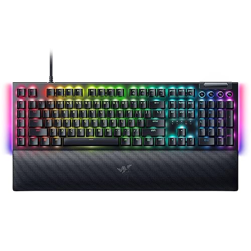 Razer BlackWidow V4 - Teclado mecánico gaming con Chroma RGB (Switches mecánicos amarillos, 6 teclas macro dedicadas, Tecl...